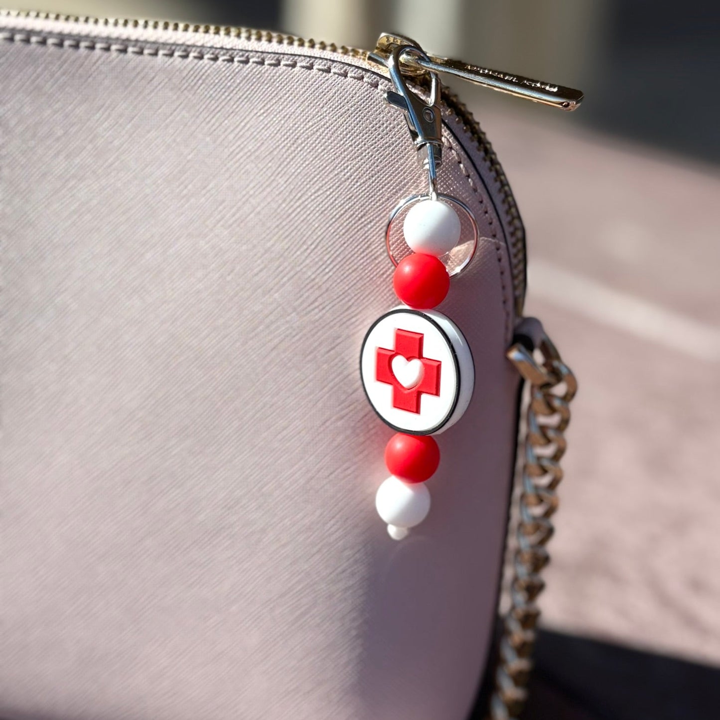 Lifeline Silicone Beaded Keychain