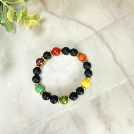 Color Burst Beaded Bracelets