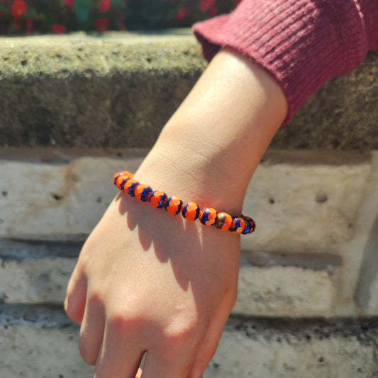 Fall Faceted Beaded Bracelet