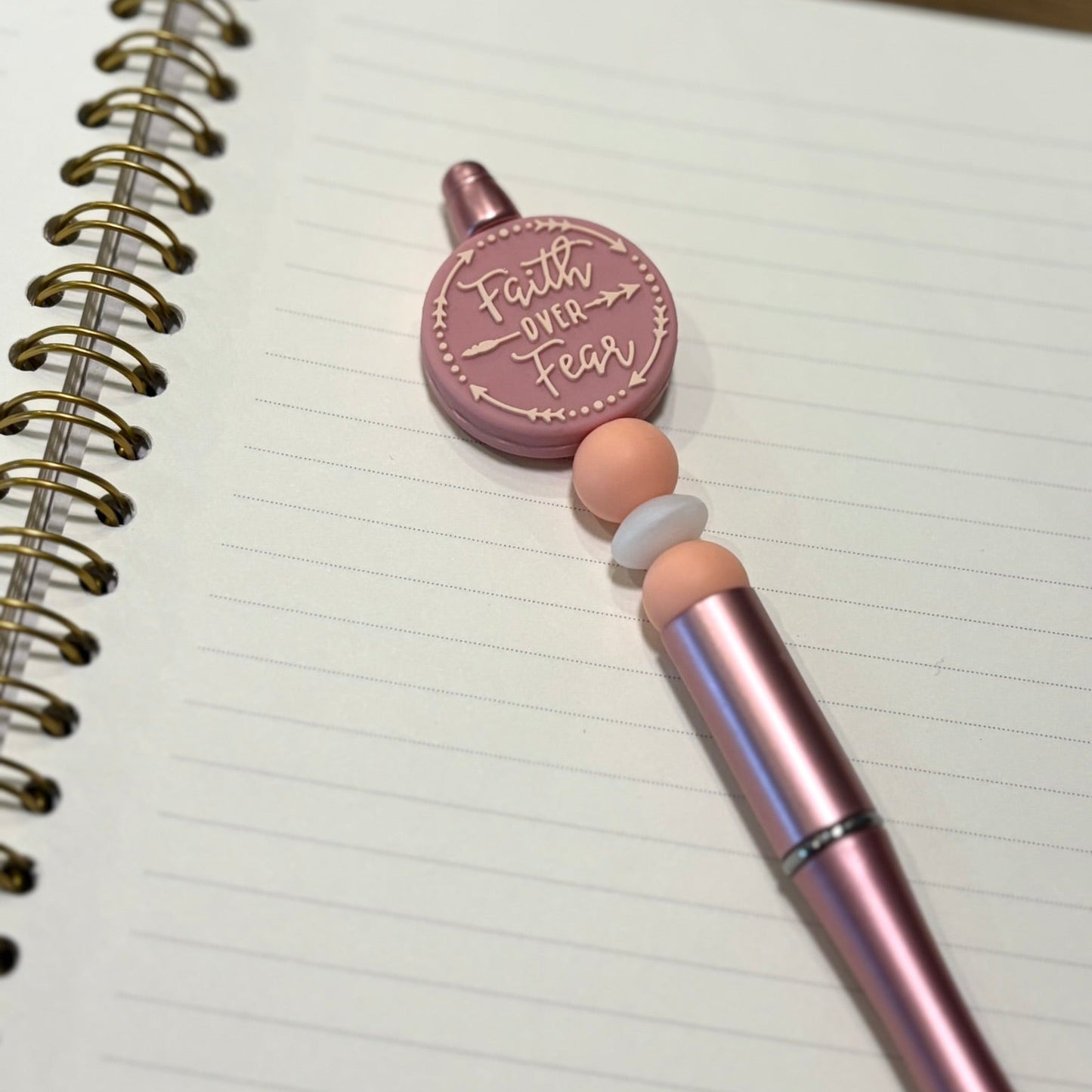 Faith Over Fear Beaded Pen