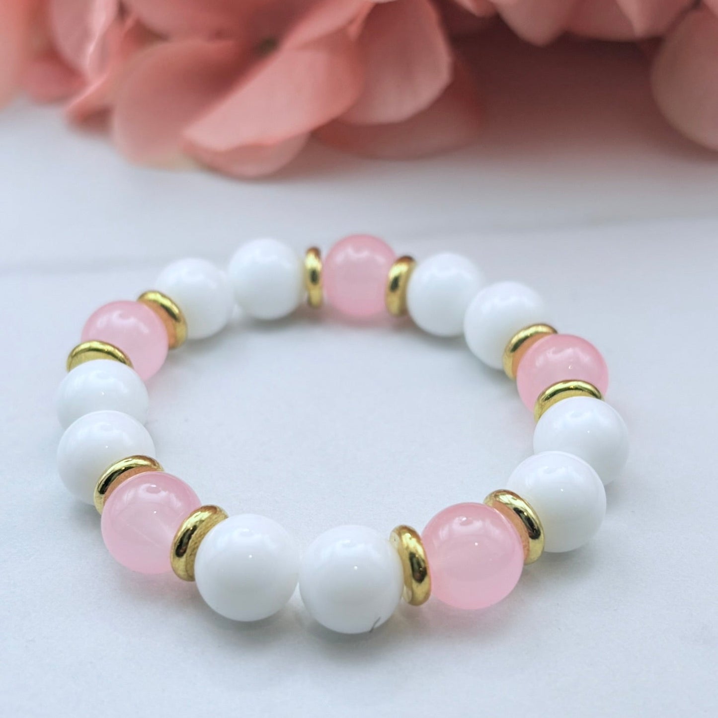 Pretty in Pink Beaded Bracelet