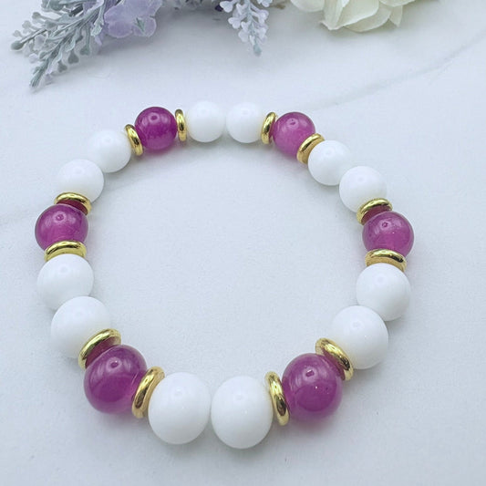 Lilac Luxe Beaded Bracelet