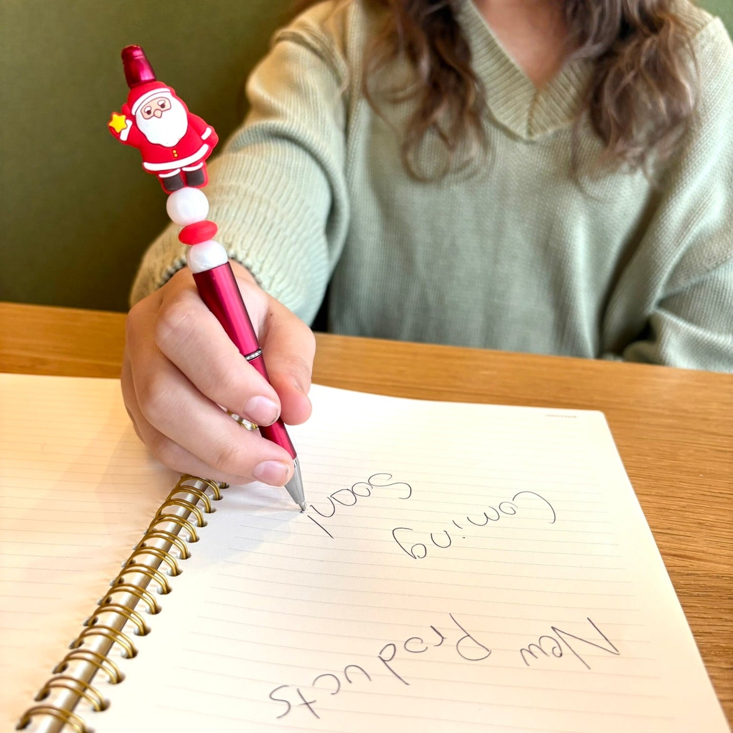 Santa Beaded Pen
