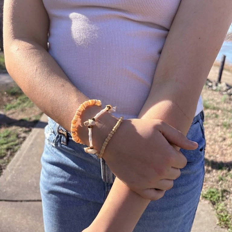 Salt and Sand Stack Beaded Bracelet