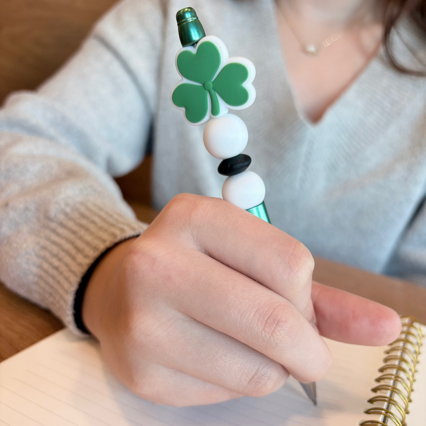 Shamrock Beaded Pen
