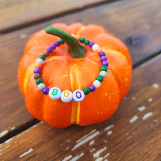 Toddler Kids BOO Beaded Bracelet