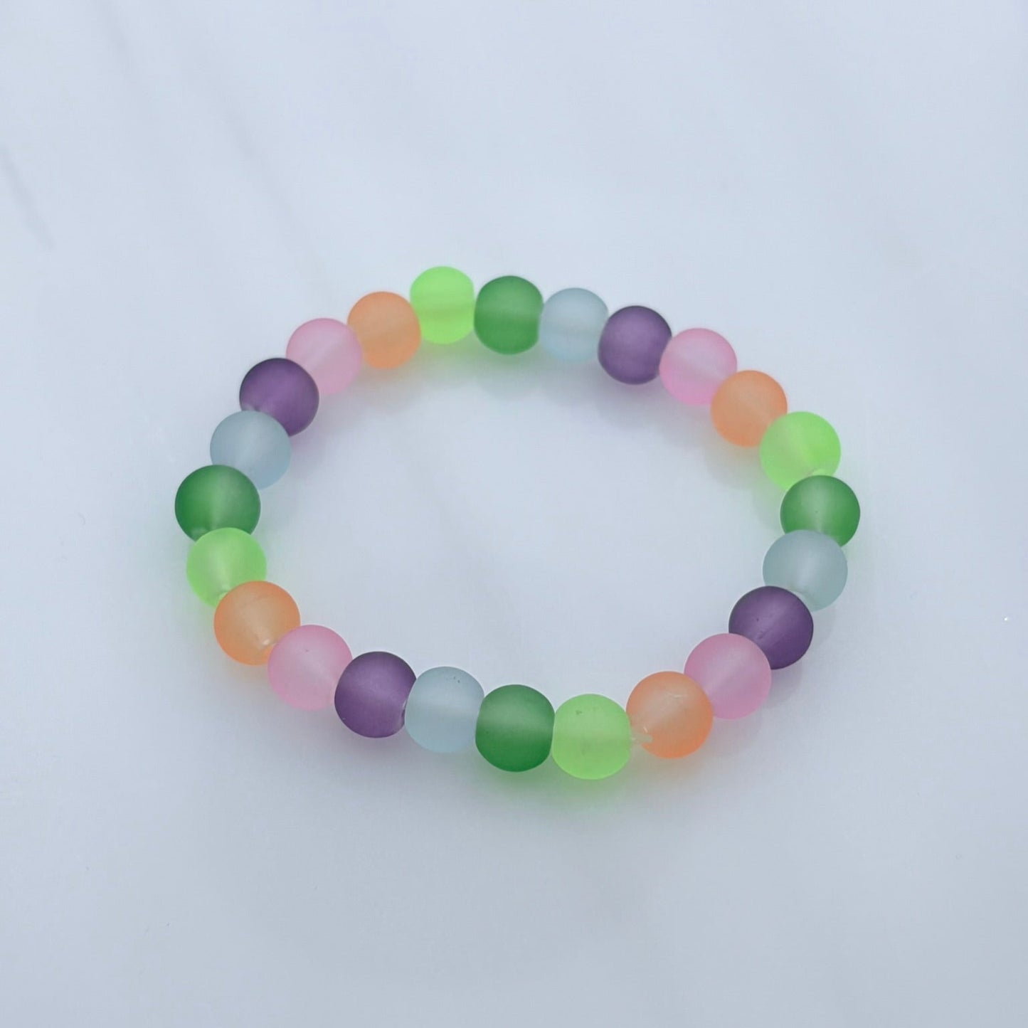 Toddler Rainbow Glow Beaded Bracelet