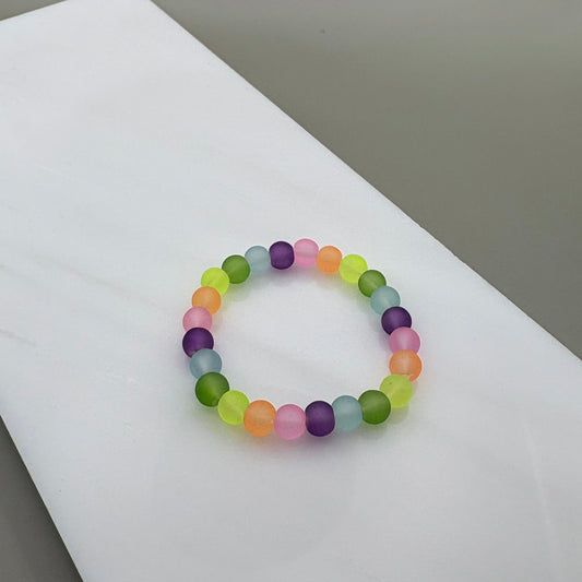 Toddler Rainbow Glow Beaded Bracelet