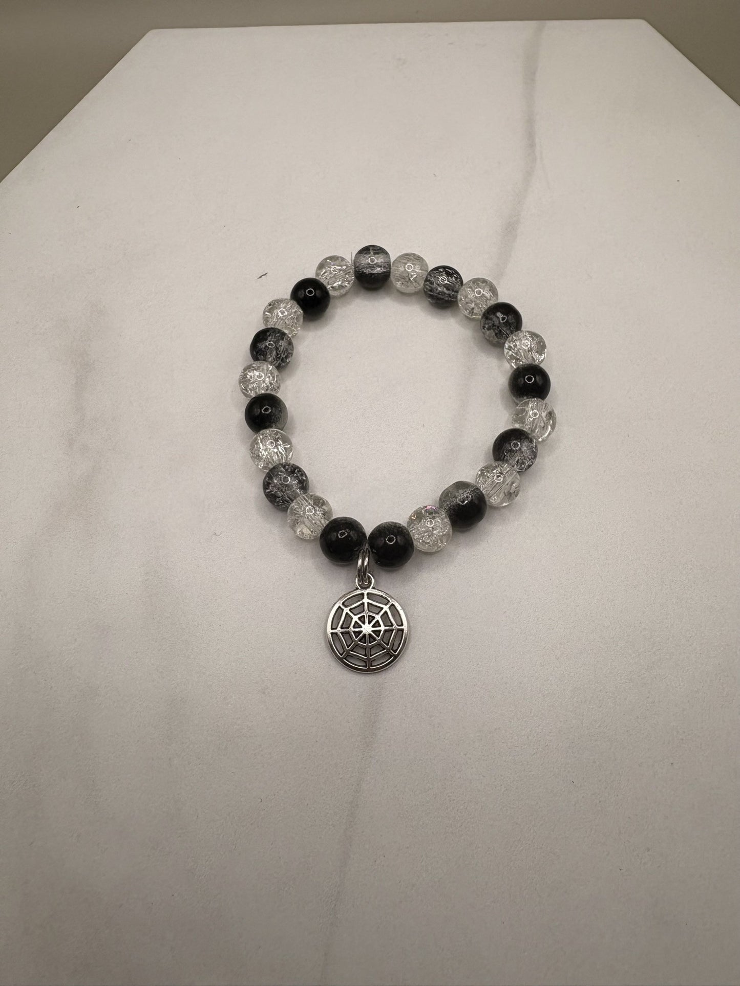 Wednesday Inspired Beaded Bracelet Set